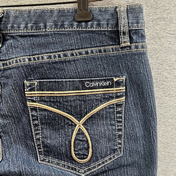 Calvin Klein Jeans Womens 6 Blue Skinny Straigth Denim Stretch Cotton Blend - Picture 12 of 14